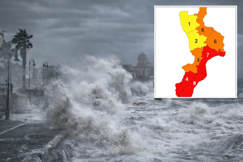 Allerta rossa in Calabria