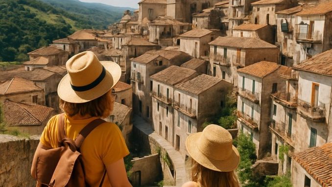 Incentivi borghi Calabria: panorama di un borgo calabrese dell’entroterra