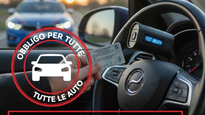 Scatta l'Obbligo per Tutte le Auto: Nuova Stangata con l'Alcolock