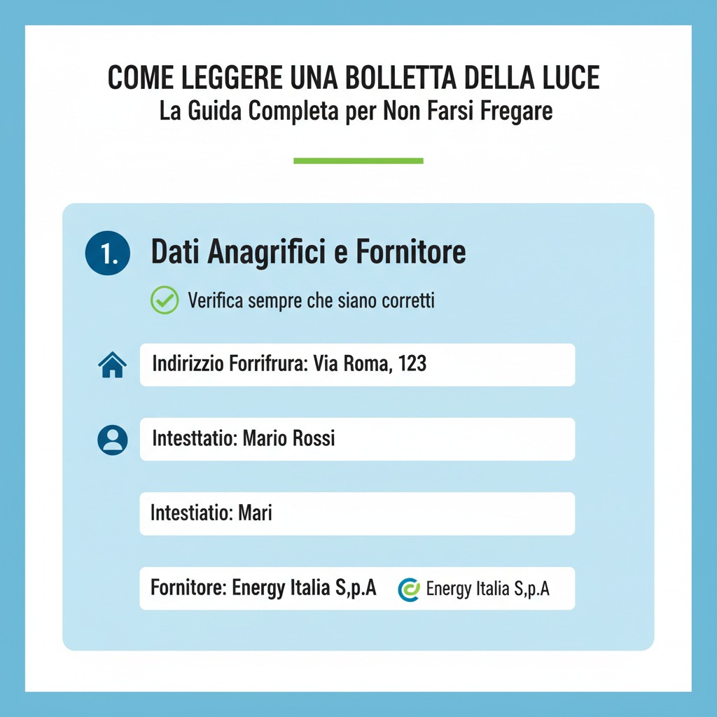 Come leggere una bolletta della luce 