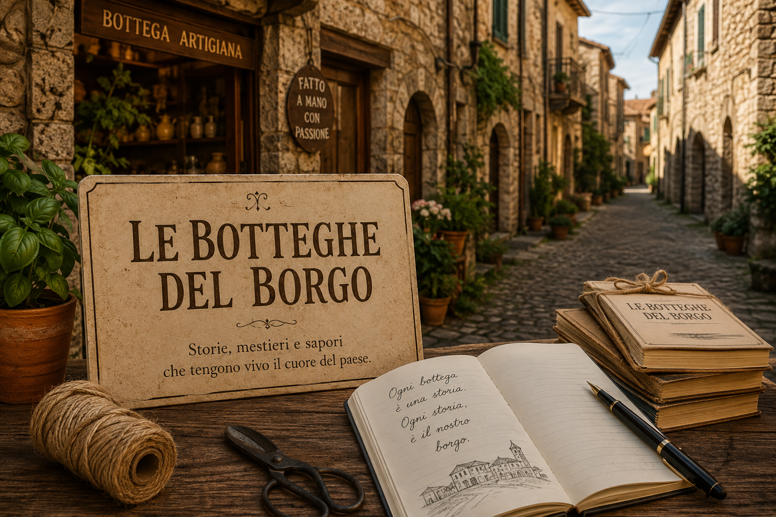 Le Botteghe del Borgo — storie, mestieri e sapori che tengono vivo il cuore del paese