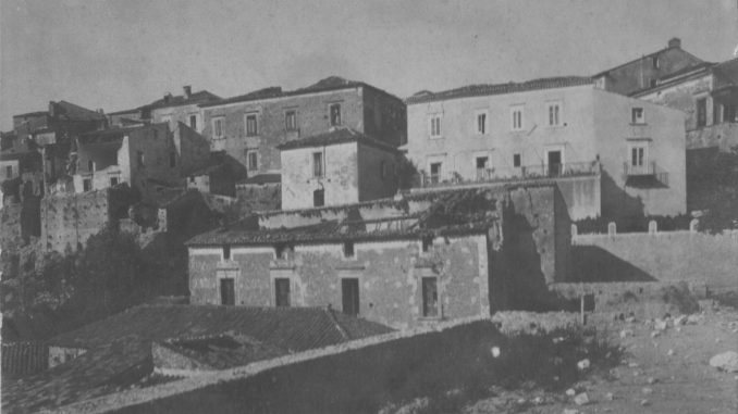 Martirano antica — foto storica del paese prima del terremoto del 1905